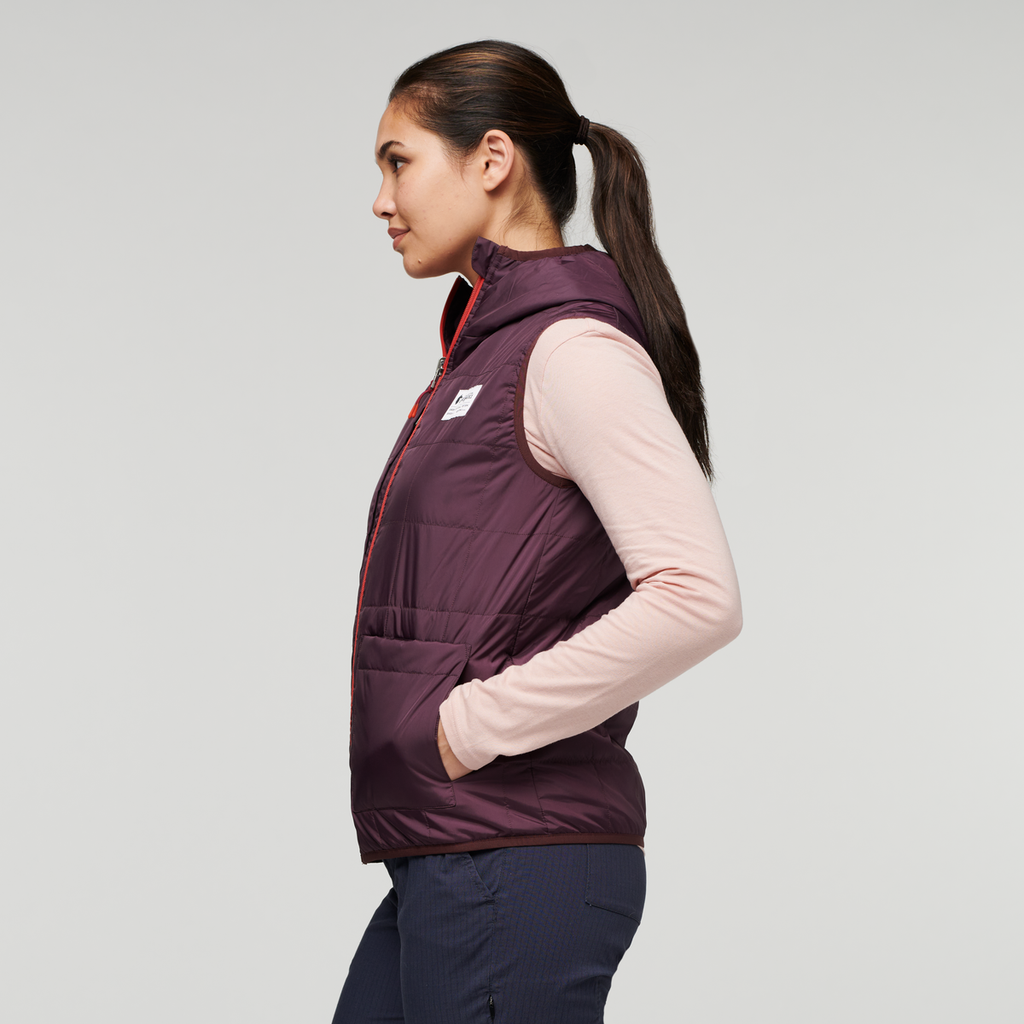 Teca Cálido Hooded Vest - Women's, Provence, Model Maile