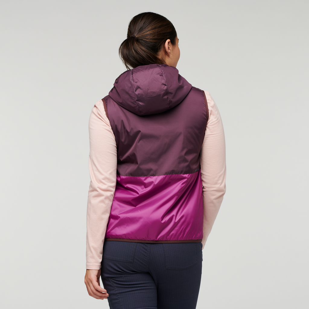 Teca Cálido Hooded Vest - Women's, Provence, Model Maile