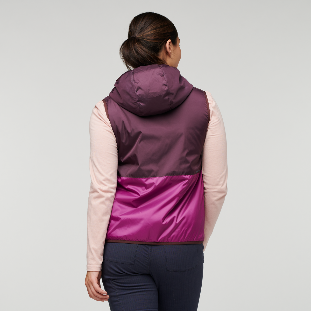 Teca Cálido Hooded Vest - Women's, Provence, Model Maile