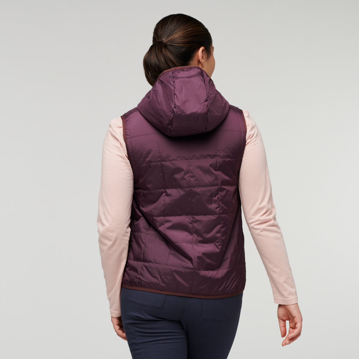 Teca Cálido Hooded Vest - Women's, Provence, Model Maile