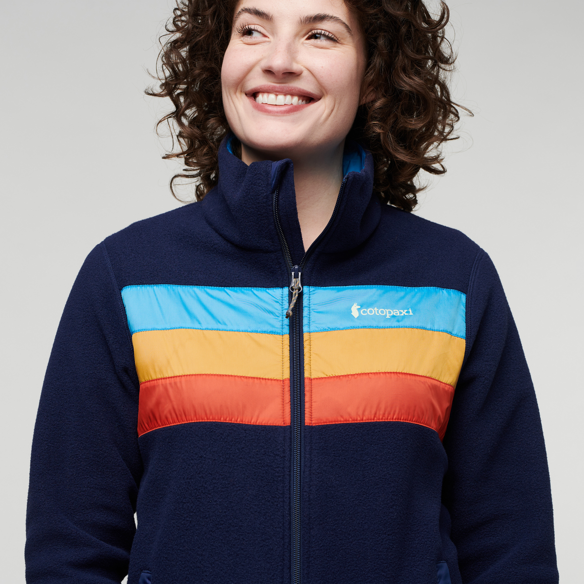 Teca Fleece Full-Zip Jacket - Women's, Half Full, Model Courtney