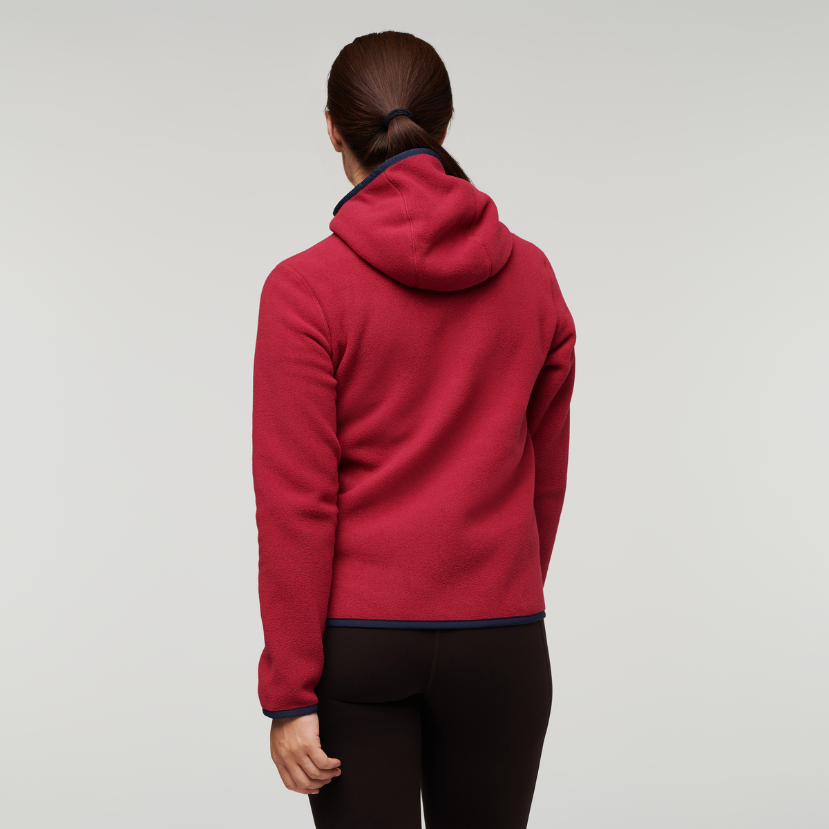 Teca Fleece Hooded Full-Zip Jacket - Women's, Danger Zone, Model Aya