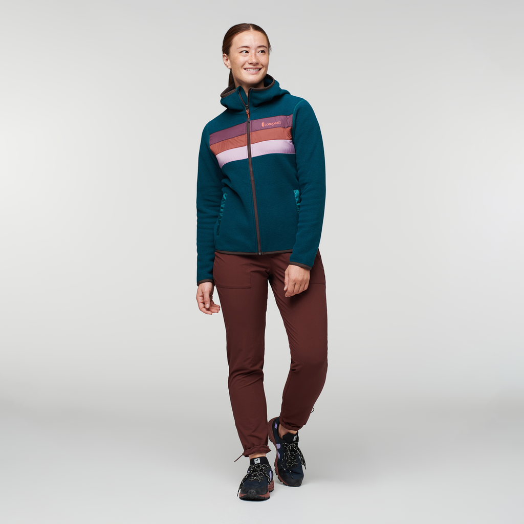 Teca Fleece Hooded Full-Zip Jacket - Women's, Dragons Exist, Model Aya