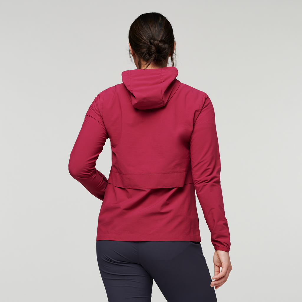 Viento Travel Jacket - Women's, Raspberry, Model Maile