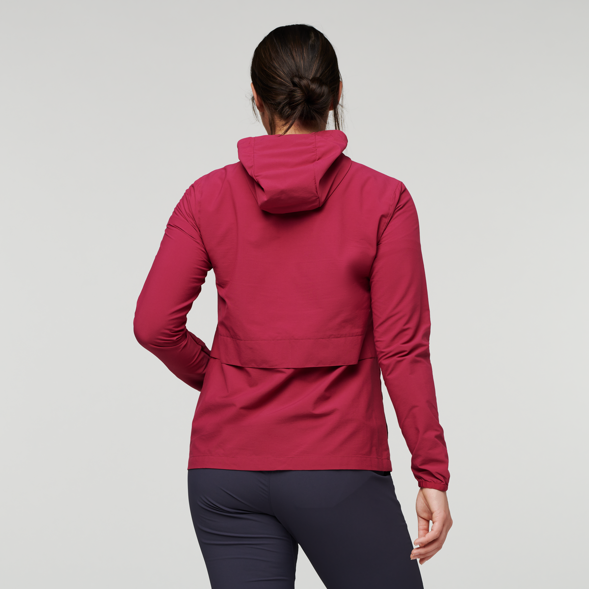 Viento Travel Jacket - Women's, Raspberry, Model Maile