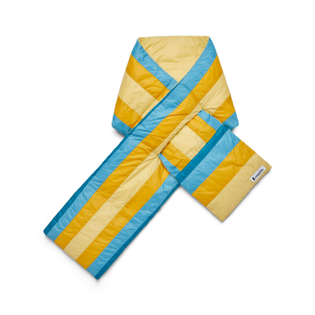 Fuego Down Scarf, Wheat Stripes