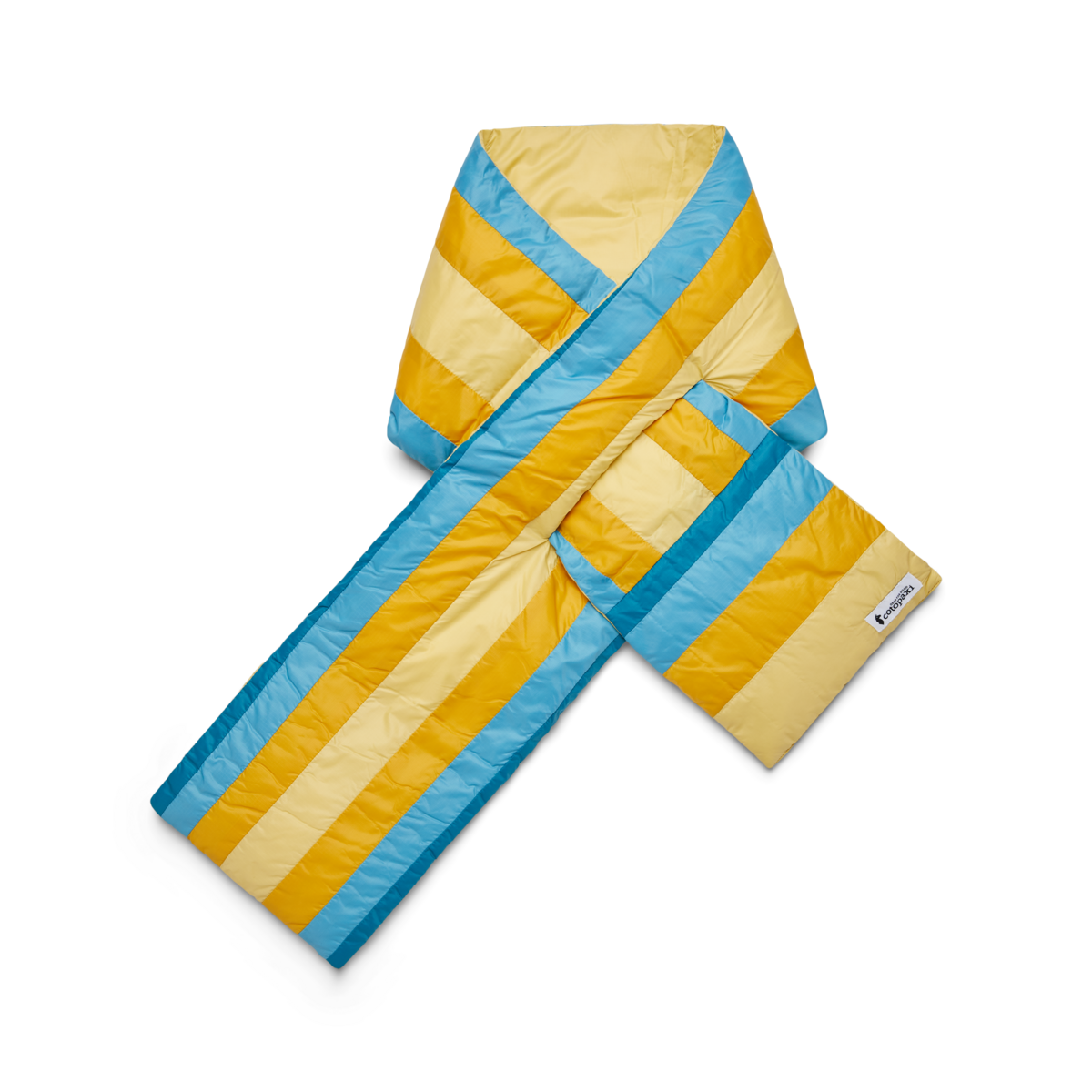 Fuego Down Scarf, Wheat Stripes