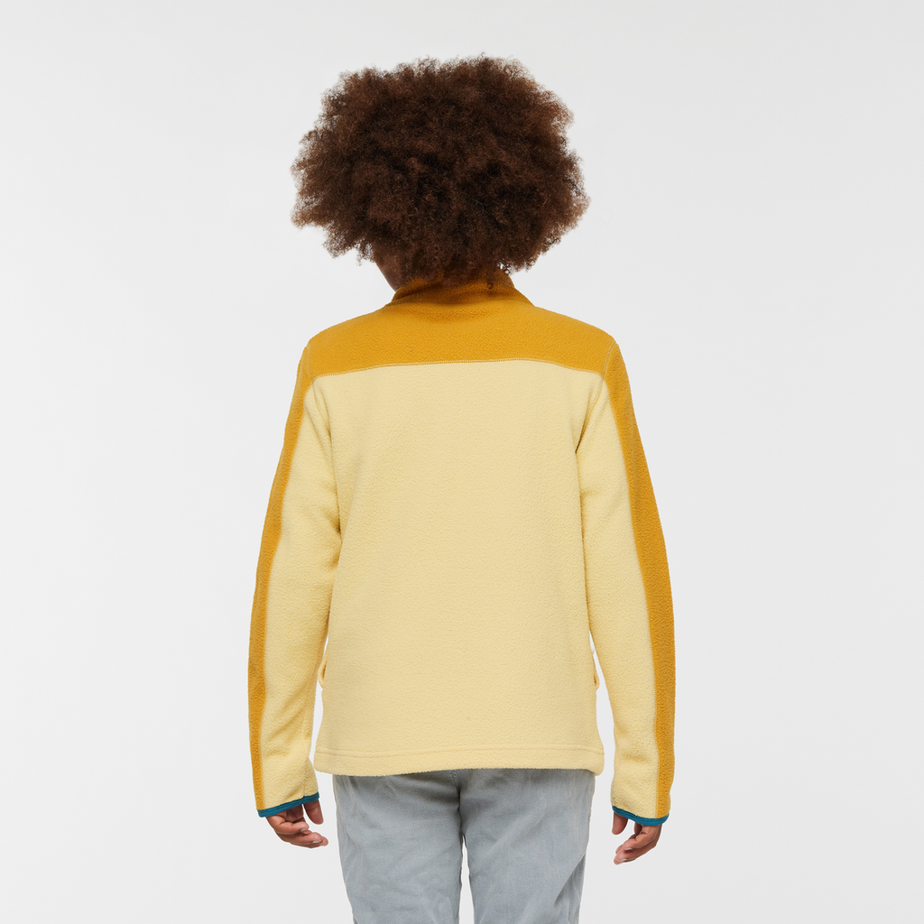 Abrazo Half-Zip Fleece Jacket - Kids', Amber/Wheat, Model Isaiah