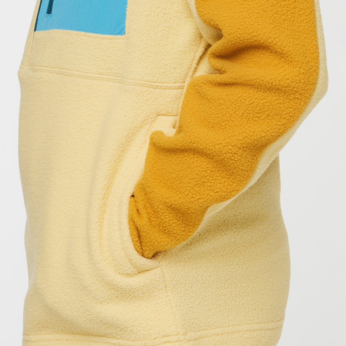 Abrazo Half-Zip Fleece Jacket - Kids', Amber/Wheat, Model Isaiah