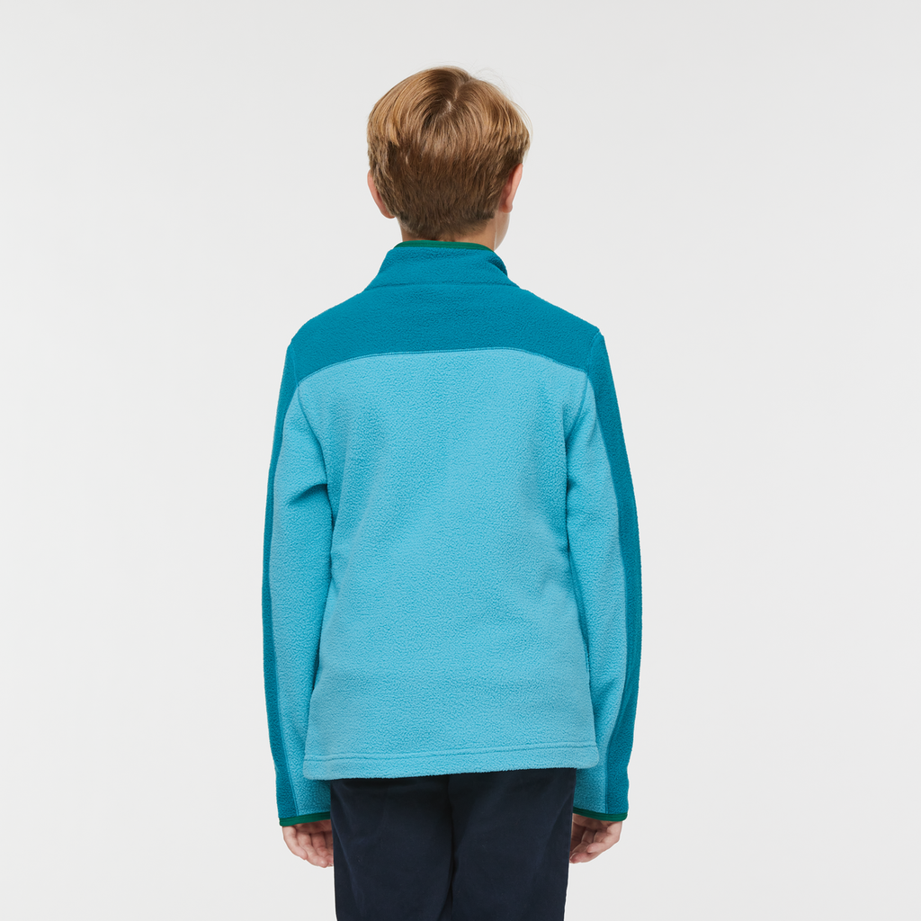 Abrazo Half-Zip Fleece Jacket - Kids', Gulf/Poolside, Model Dax
