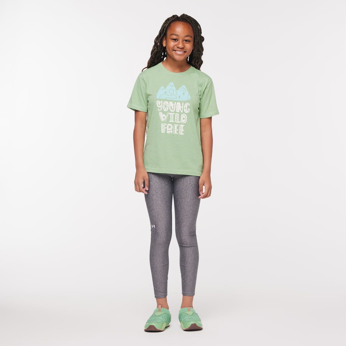 Be Free T-Shirt - Kids', Aspen, Model Adelina