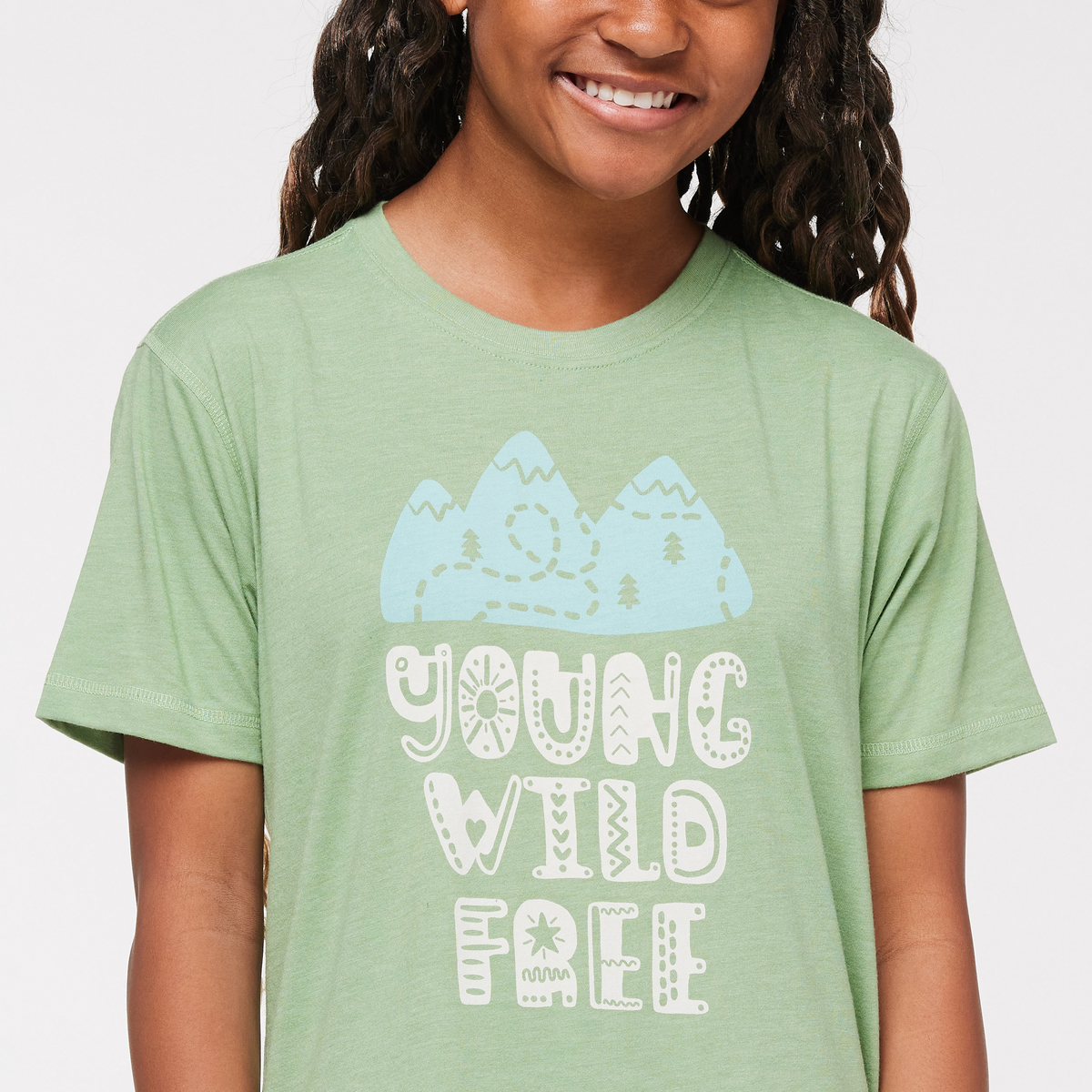 Be Free T-Shirt - Kids', Aspen, Model AdelinaBe Free T-Shirt - Kids', Aspen, Model Adelina