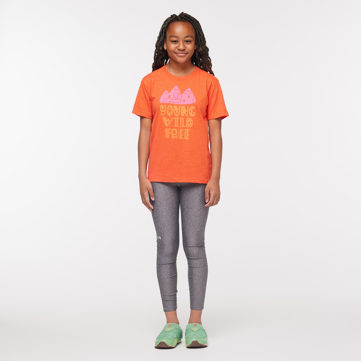Be Free T-Shirt - Kids', Canyon, Model Adelina