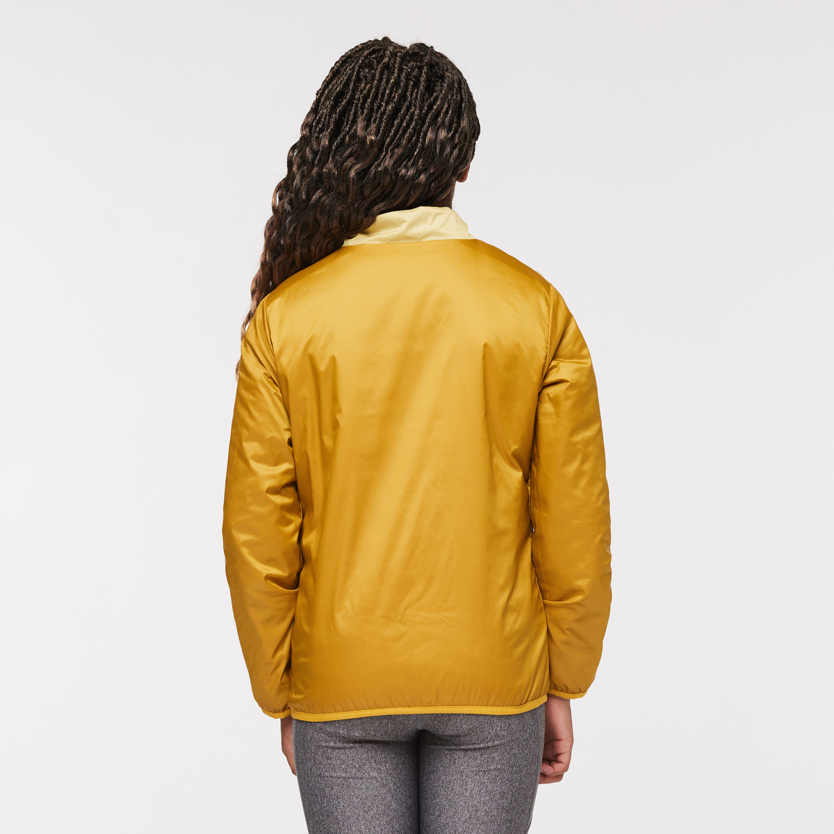 Kids' Capa Insulated Jacket, Maritime/Wheat, Model Adelina