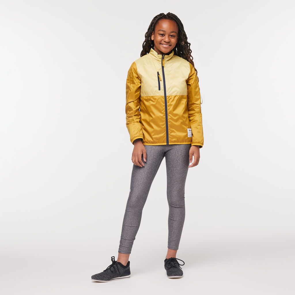 Kids' Capa Insulated Jacket, Maritime/Wheat, Model Adelina