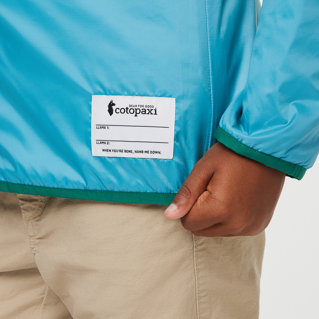 Capa Insulated Jacket- Kids', Poolside/Sea Glass, Model Isaiah