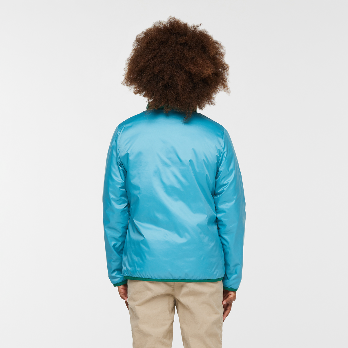 Capa Insulated Jacket- Kids', Poolside/Sea Glass, Model Isaiah