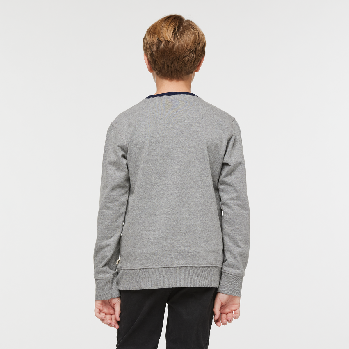 Do Good Crew Sweatshirt - Kids', Heather Grey, Model Dax