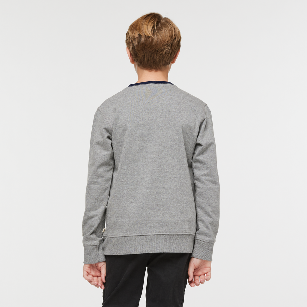 Do Good Crew Sweatshirt - Kids', Heather Grey, Model Dax