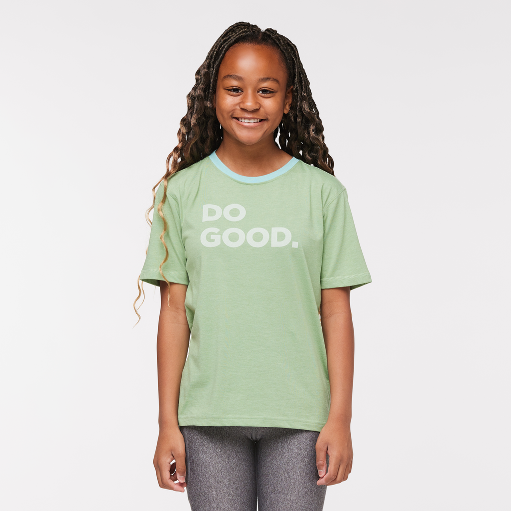 Do Good Organic T-Shirt - Kids', Aspen, Model Adelina