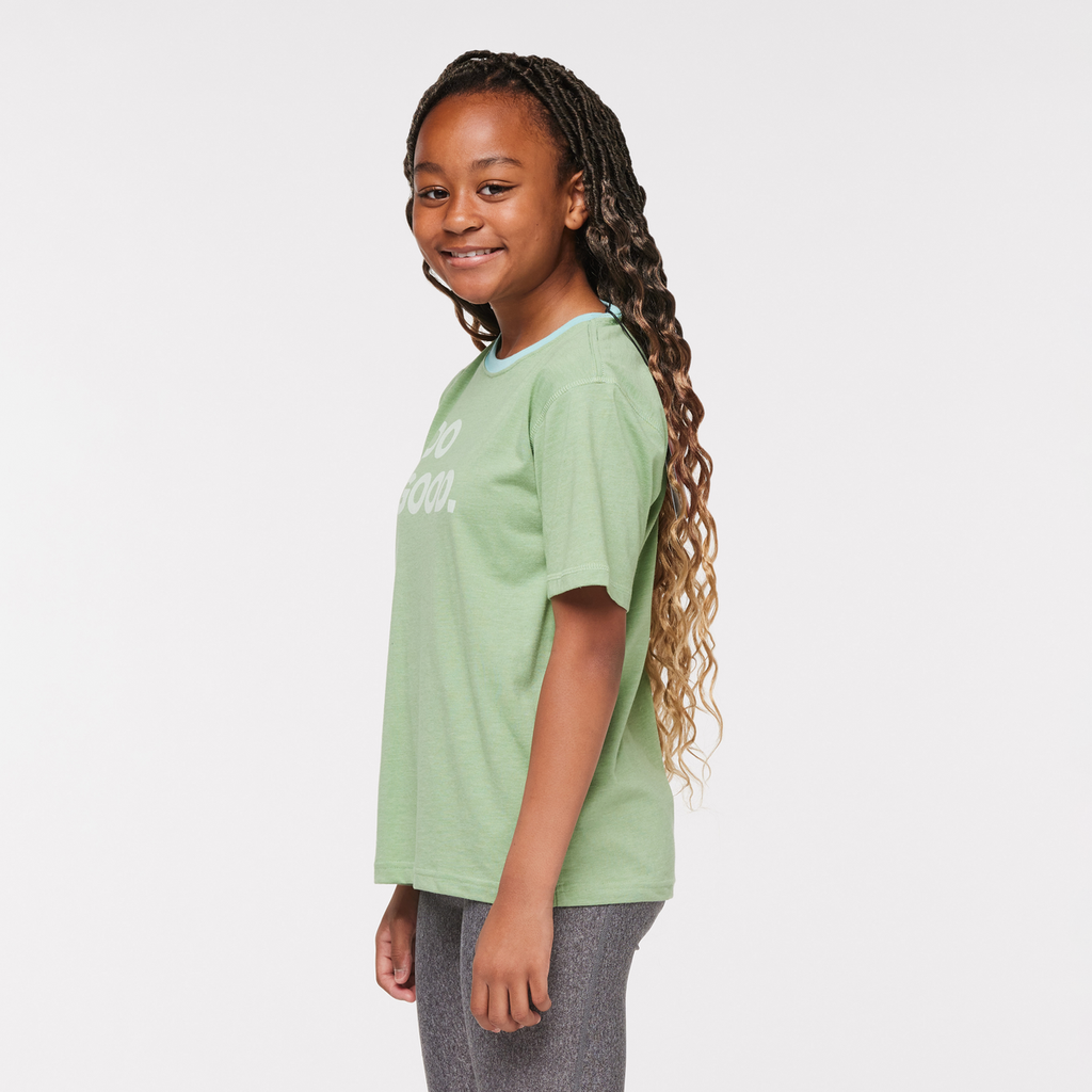 Do Good Organic T-Shirt - Kids', Aspen, Model Adelina