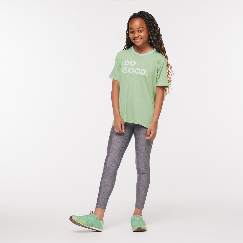 Do Good Organic T-Shirt - Kids', Aspen, Model Adelina