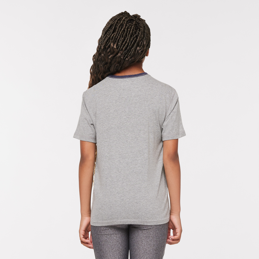 Do Good Organic T-Shirt - Kids', Heather Grey, Model Adelina