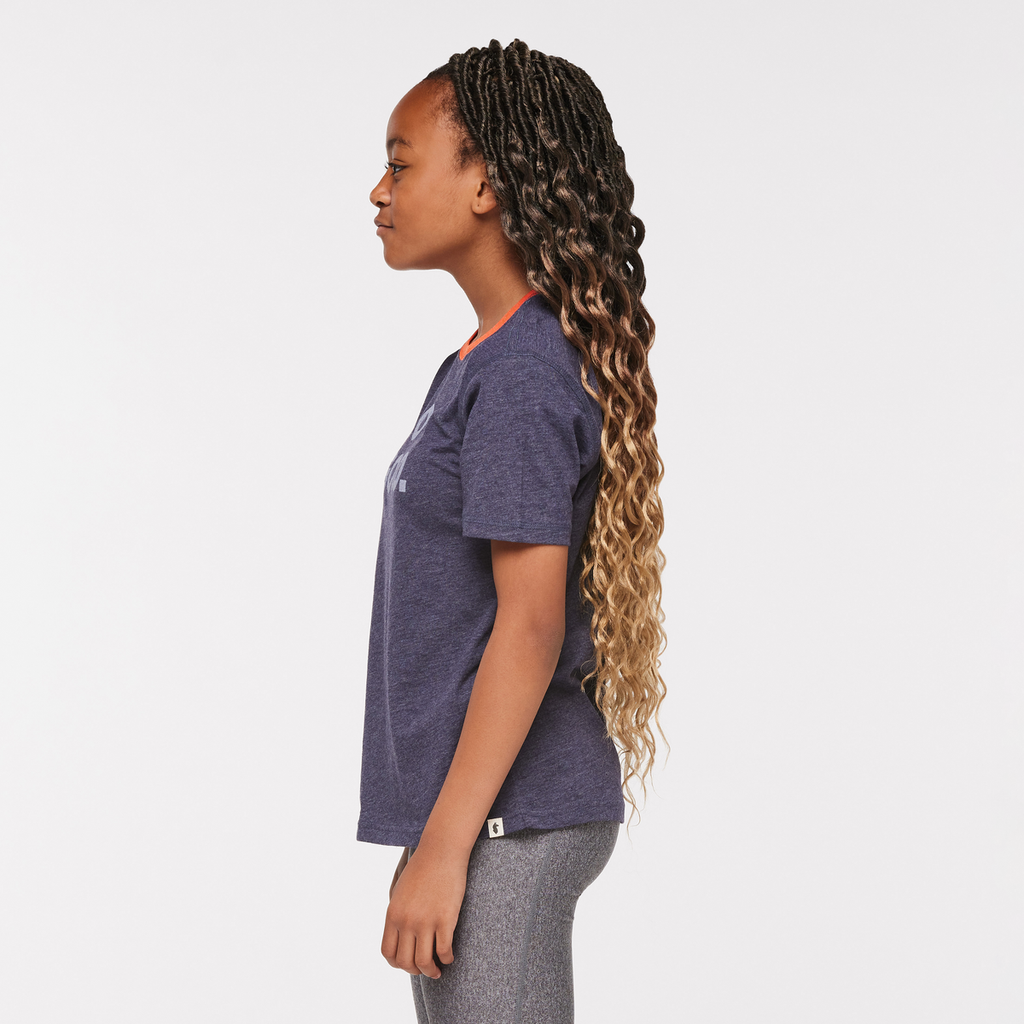 Do Good Organic T-Shirt - Kids', Maritime, Model Adelina