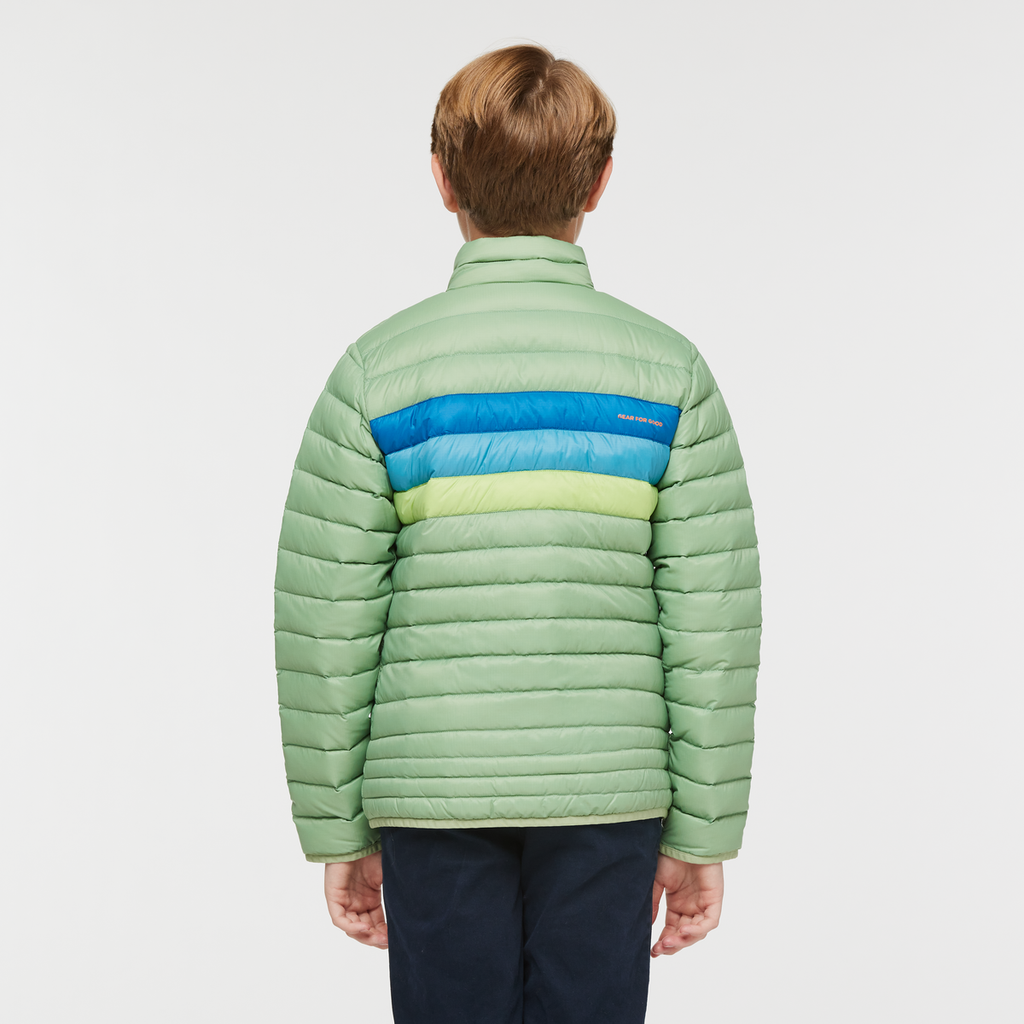Fuego Down Jacket - Kids', Aspen Stripes, Model Dax