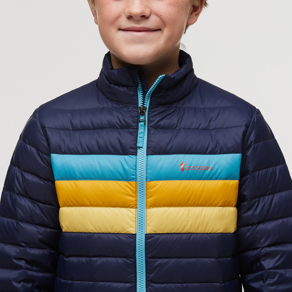 Fuego Down Jacket - Kids', Maritime Stripes, Model Dax