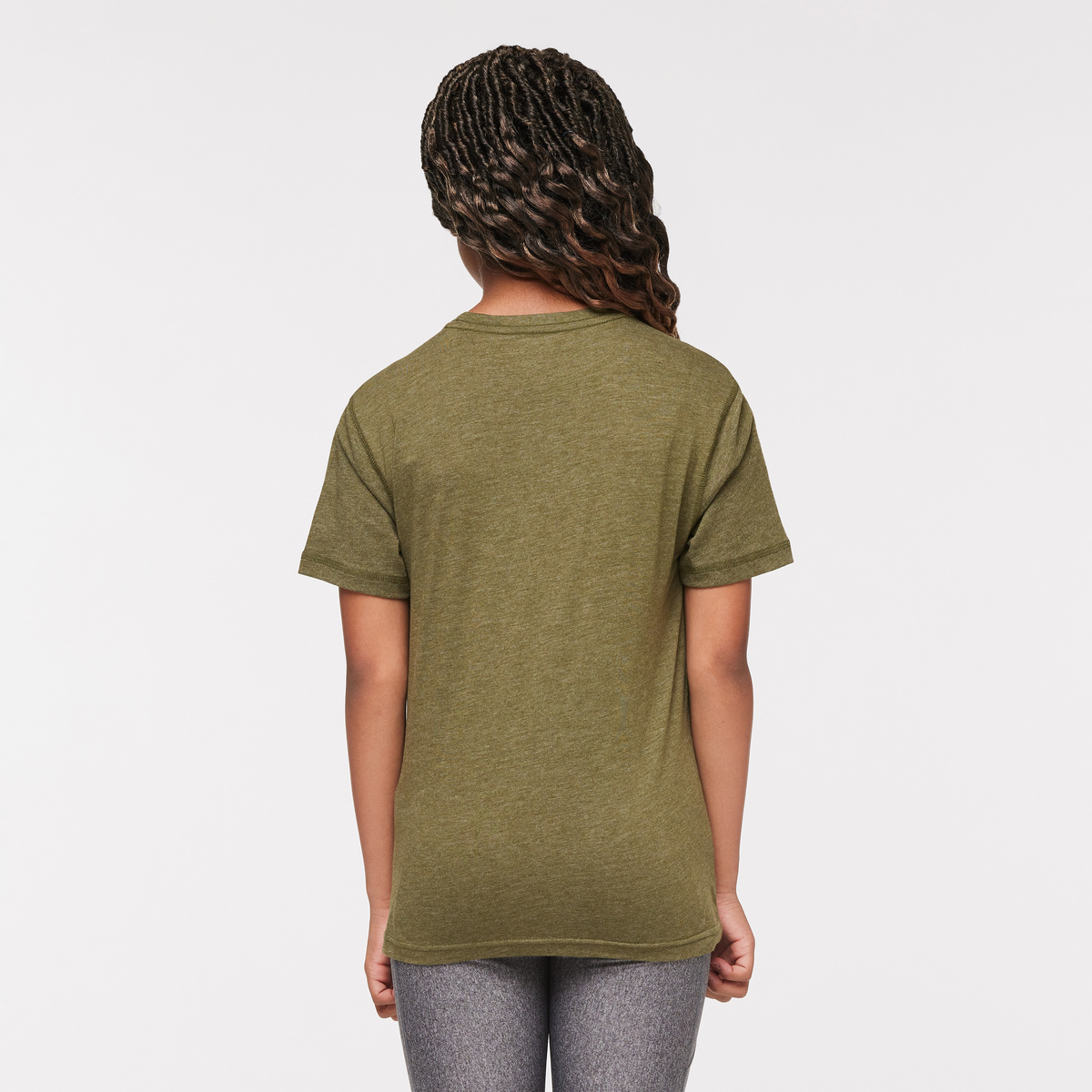 Llama Party T-Shirt - Kids', Pine, Model Adelina