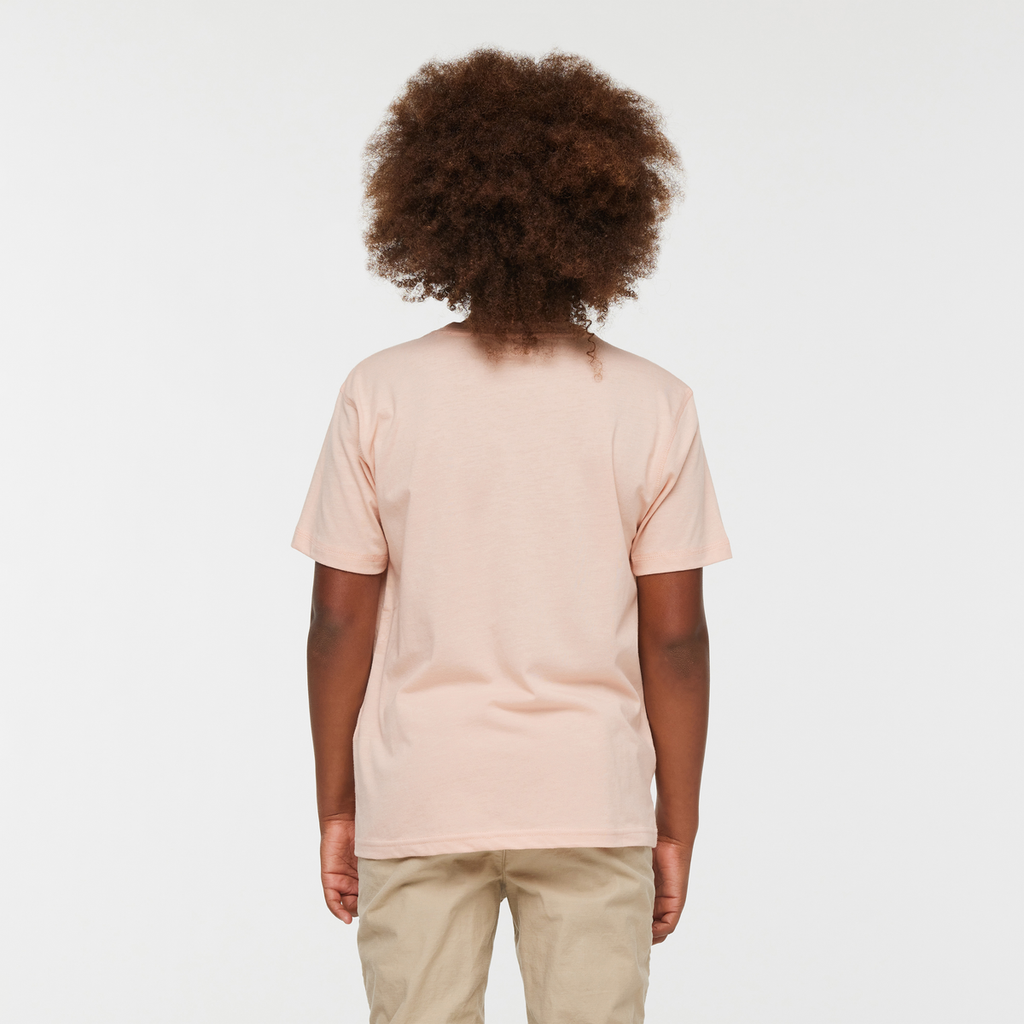 Llama Party Organic T-Shirt - Kids', Rosewood, Model Isaiah
