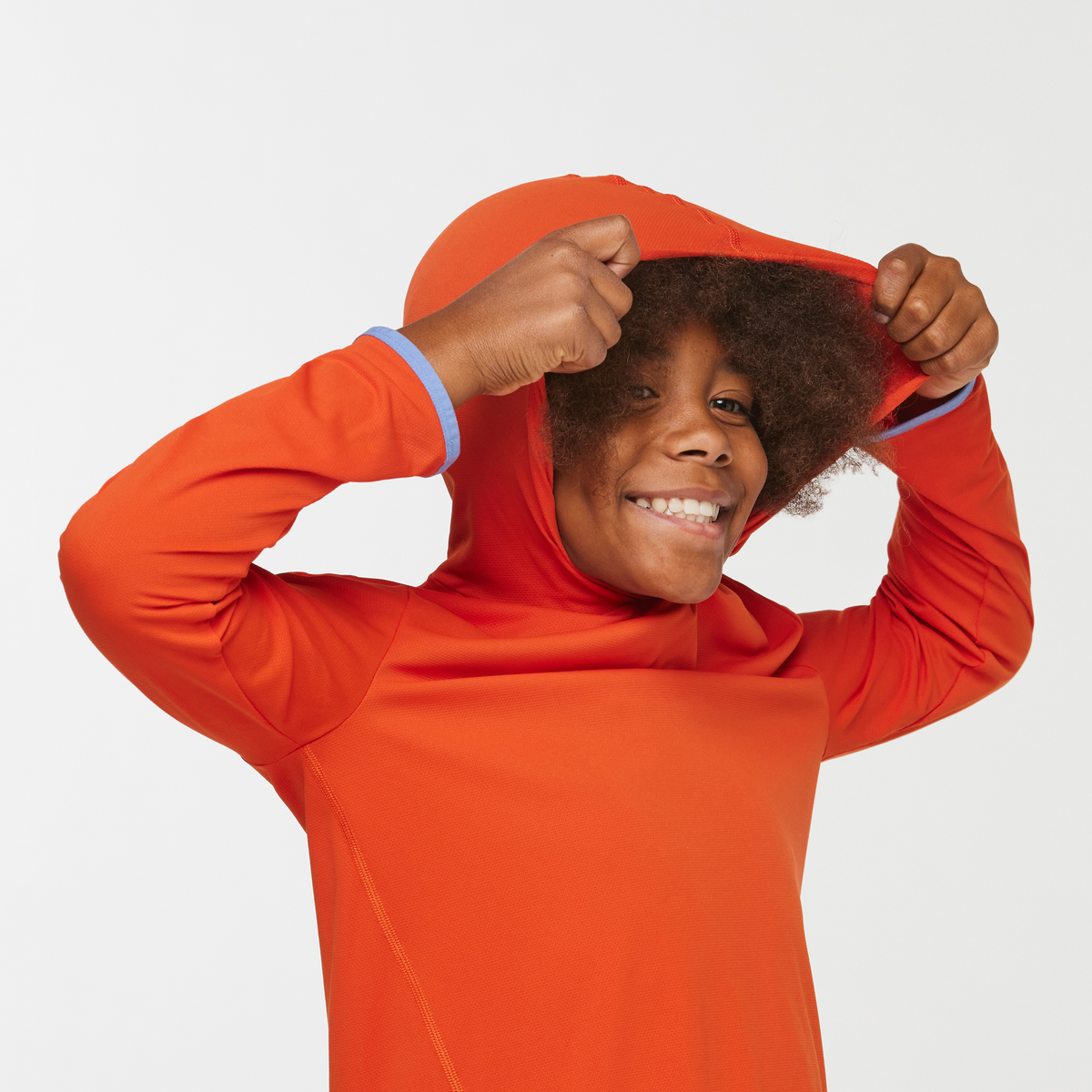 Sombra Sun Hoodie - Kids', Canyon, Model Isaiah