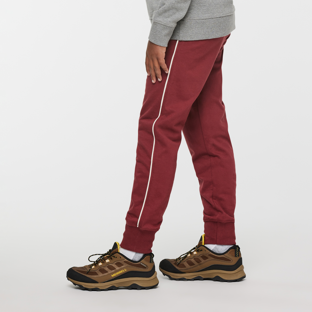 Sweatpants - Kids', Burgundy, Model Isaiah