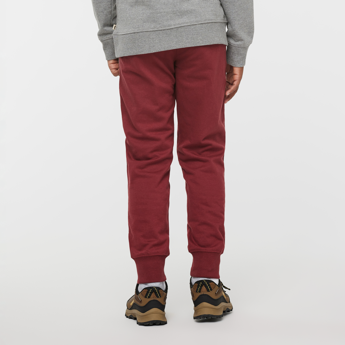 Sweatpants - Kids', Burgundy, Model Isaiah