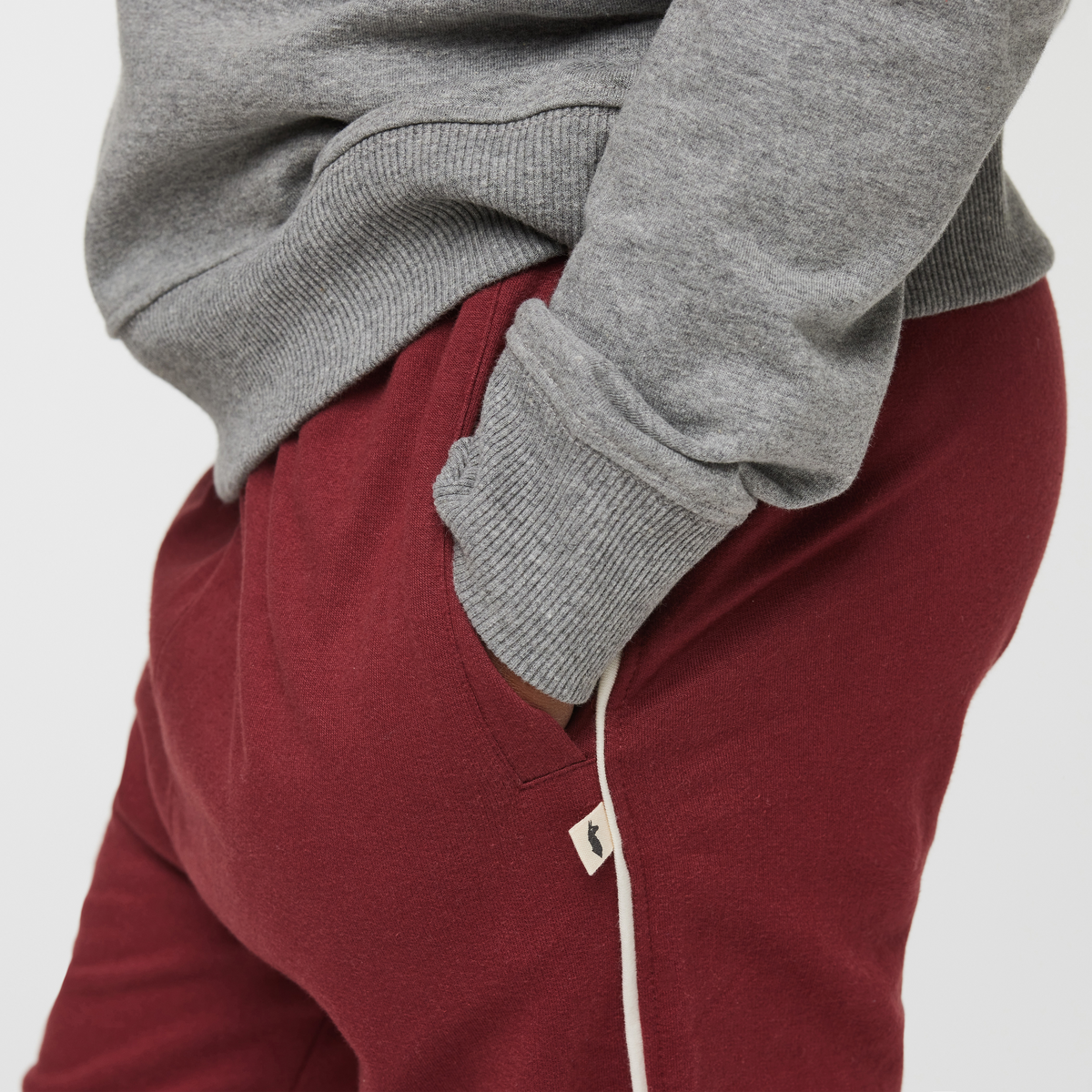 Sweatpants - Kids', Burgundy, Model Isaiah