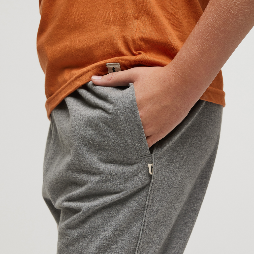 Sweatpants - Kids', Heather Grey, Model Dax