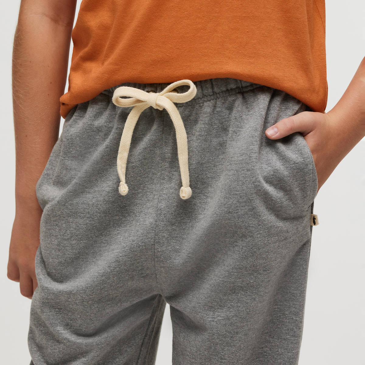 Sweatpants - Kids', Heather Grey, Model Dax