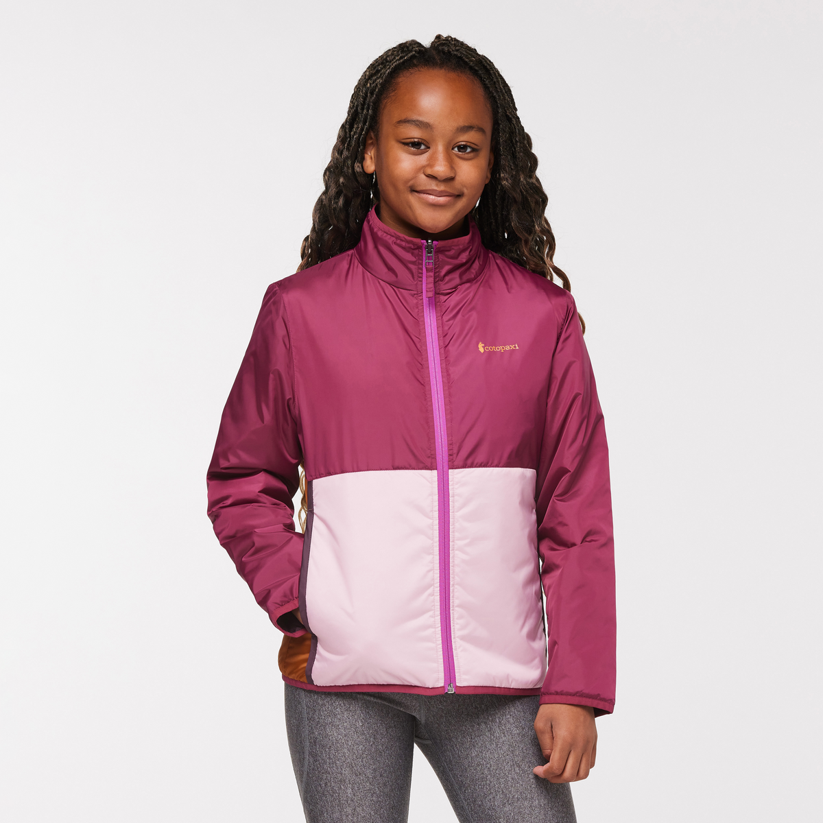Teca Cálido Jacket - Kids', Camelia, Modell Adelina