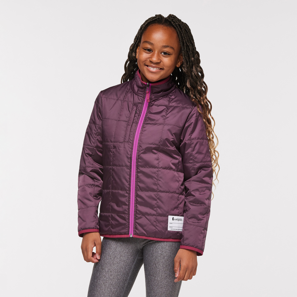 Teca Cálido Jacket - Kids', Camelia, Modell Adelina