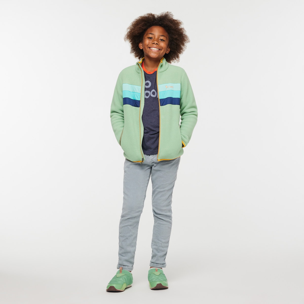 Teca Fleece Jacket - Kids', Fresh Air, Model Isaiah