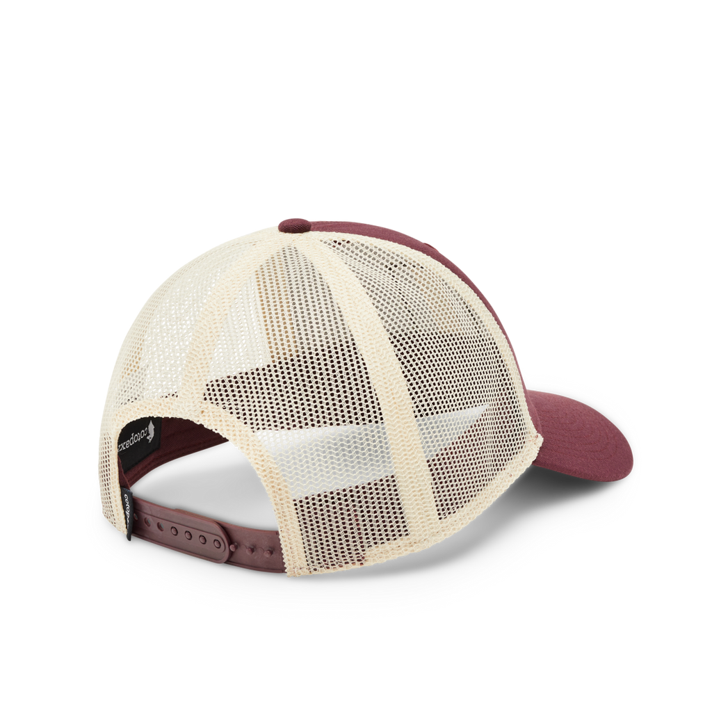 Llama Map Trucker Hat, Wine