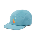 Llama Stripes 5-Panel Hat, Blue Spruce