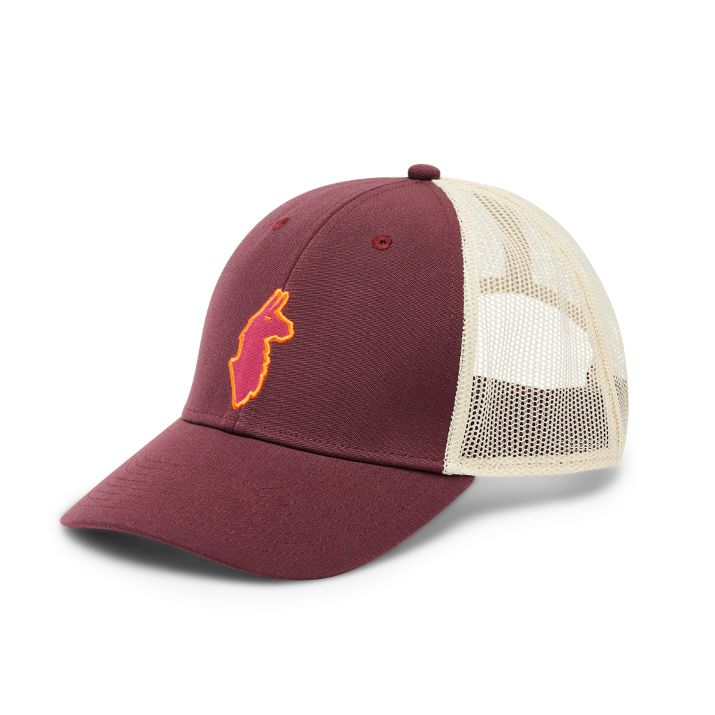 Llama Trucker Hat, Wine
