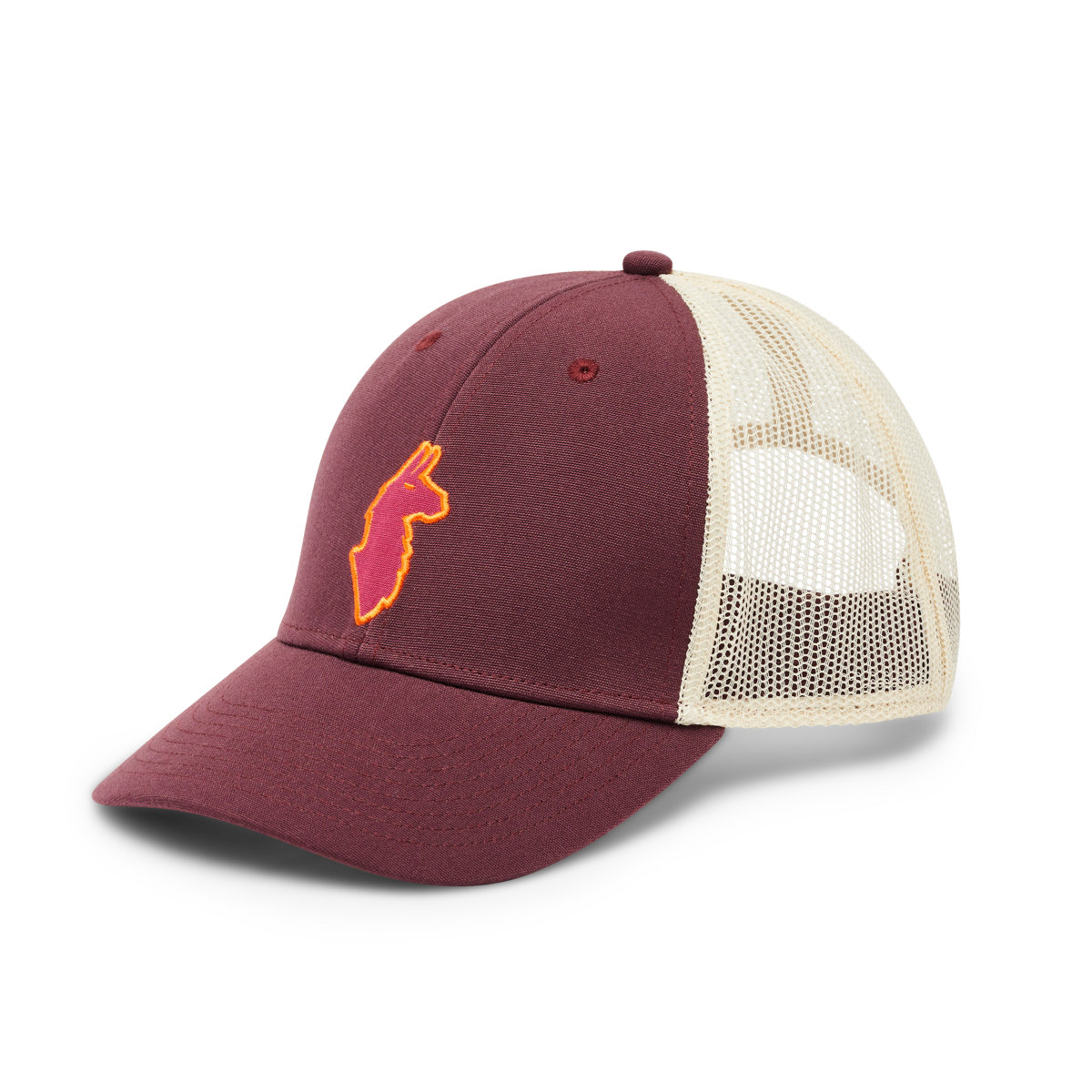 Llama Trucker Hat, Wine