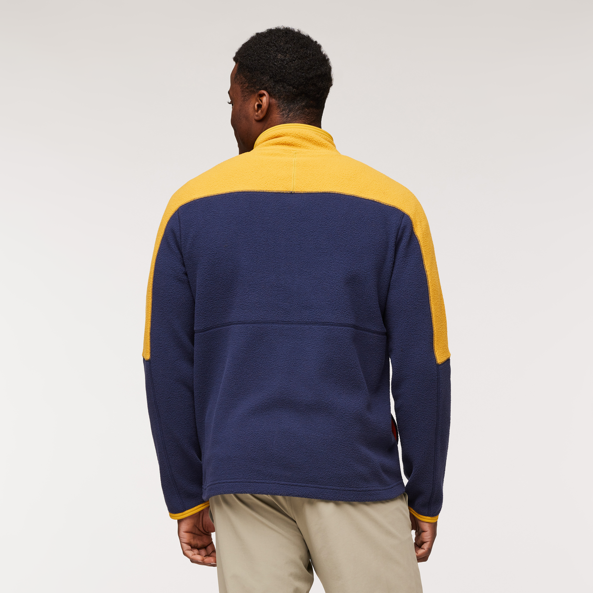 Abrazo Fleece Full-Zip Jacket - Men's, Amber/Maritime, Model Jeremy