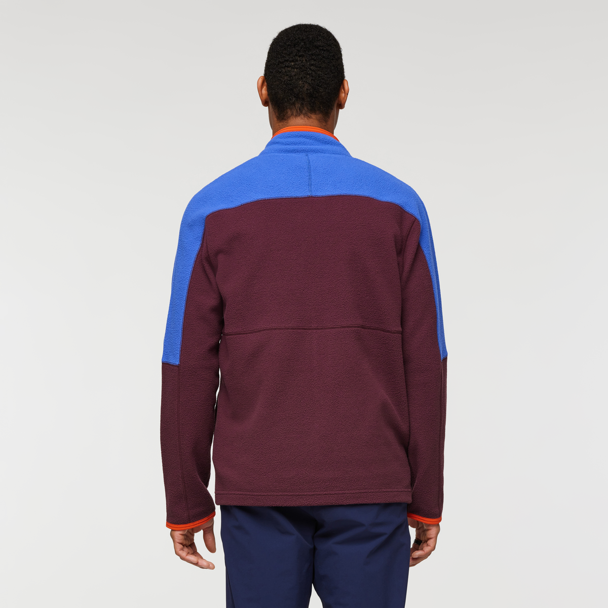Abrazo Fleece Full-Zip Jacket - Men's, Blue Violet/Wine, Model James