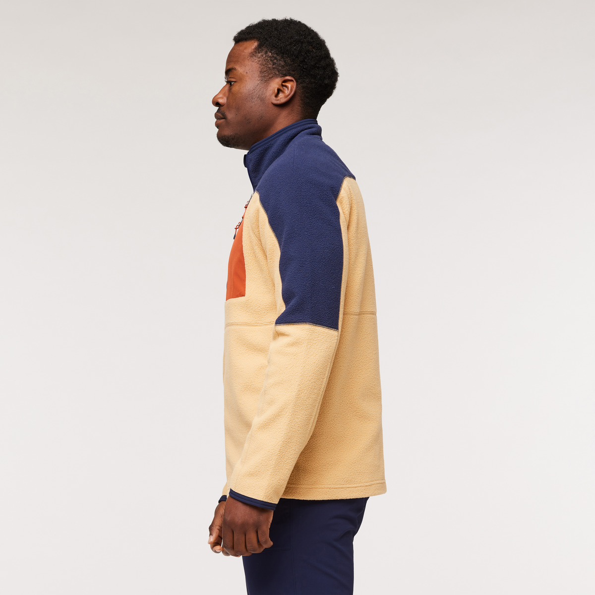 Abrazo Fleece Full-Zip Jacket - Men's, Maritime/Birch, Model Jeremy
