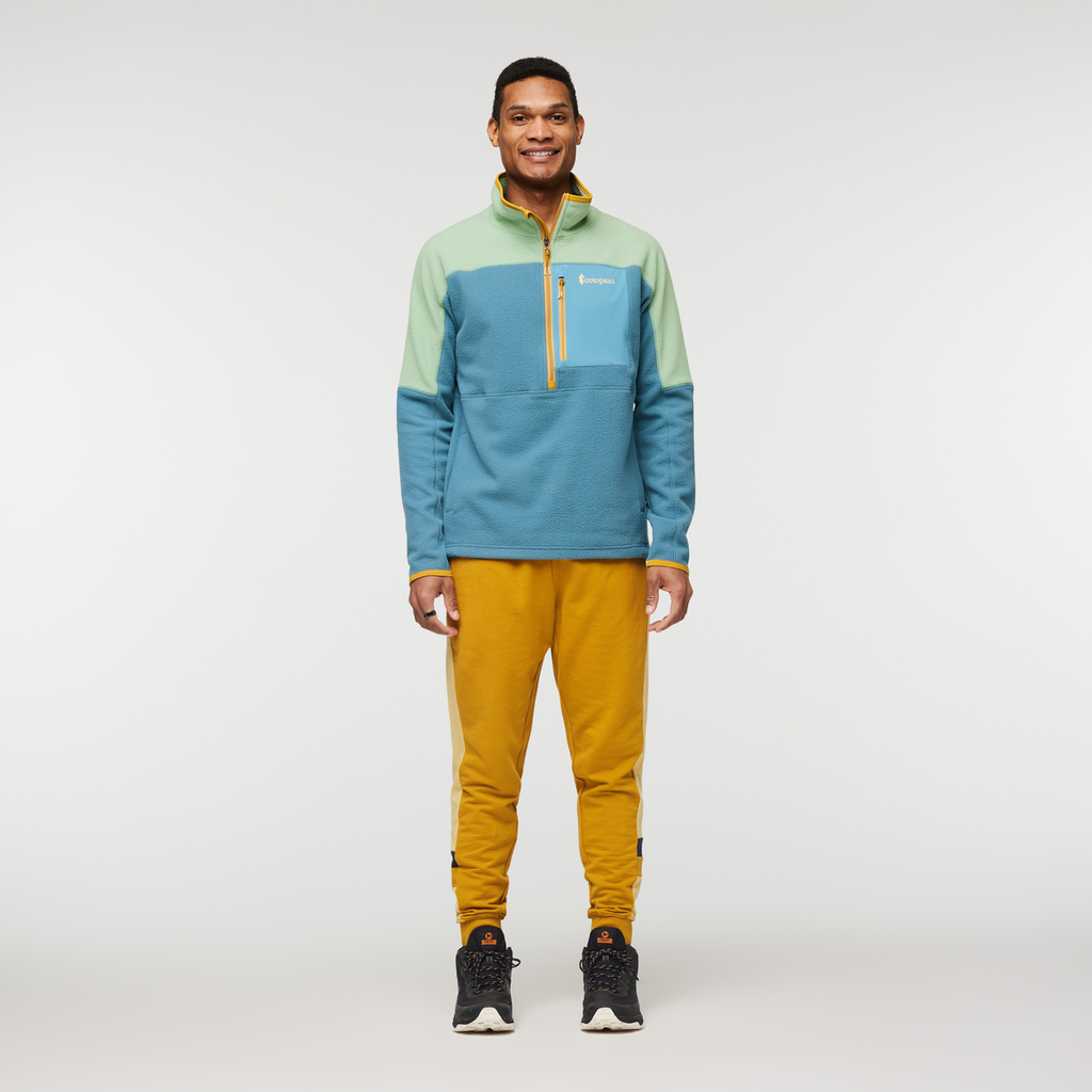 Abrazo Half-Zip Fleece Jacket - Men's, Aspen/Blue Spruce, Model Jason