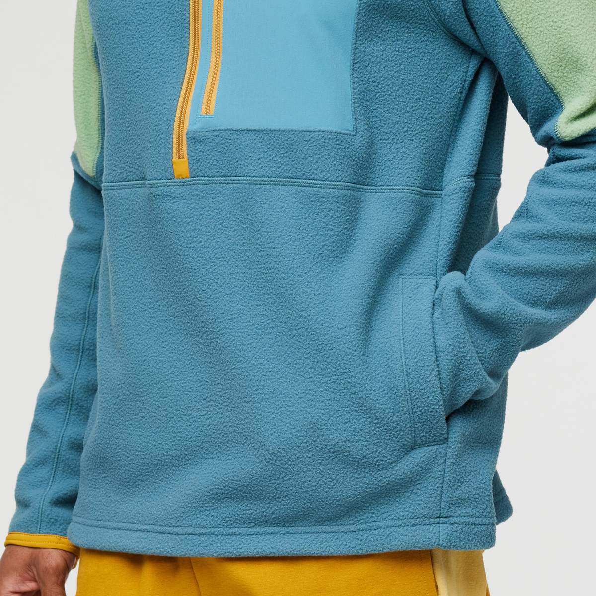 Abrazo Half-Zip Fleece Jacket - Men's, Aspen/Blue Spruce, Model Jason
